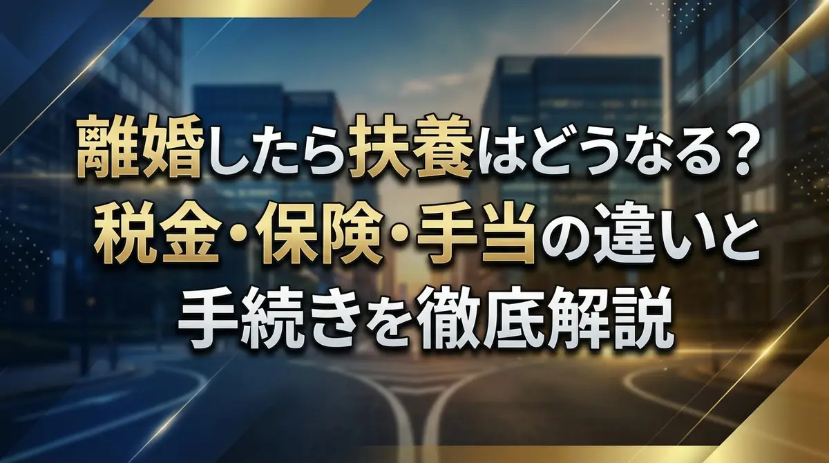 離婚したら扶養はどうなる？税金・保険・手当の違いと手続きを徹底解説