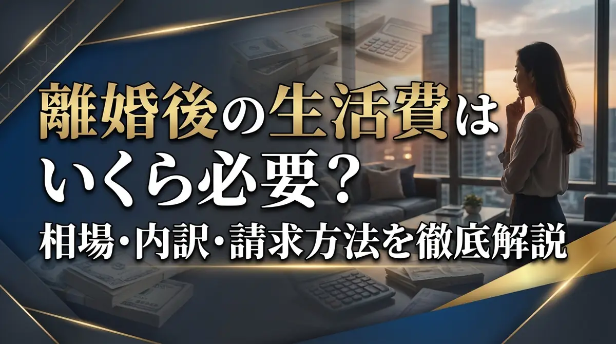 離婚後の生活費はいくら必要？相場・内訳・請求方法を徹底解説