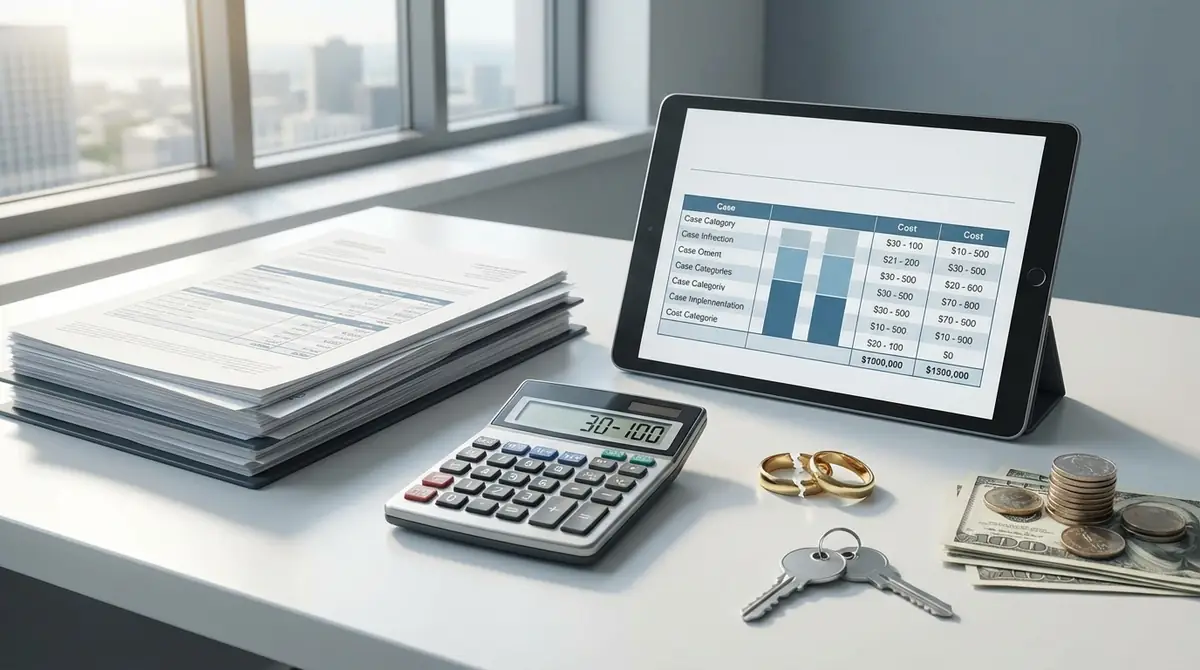 【結論】離婚の弁護士費用は総額30〜100万円前後が目安|ケース別早見表