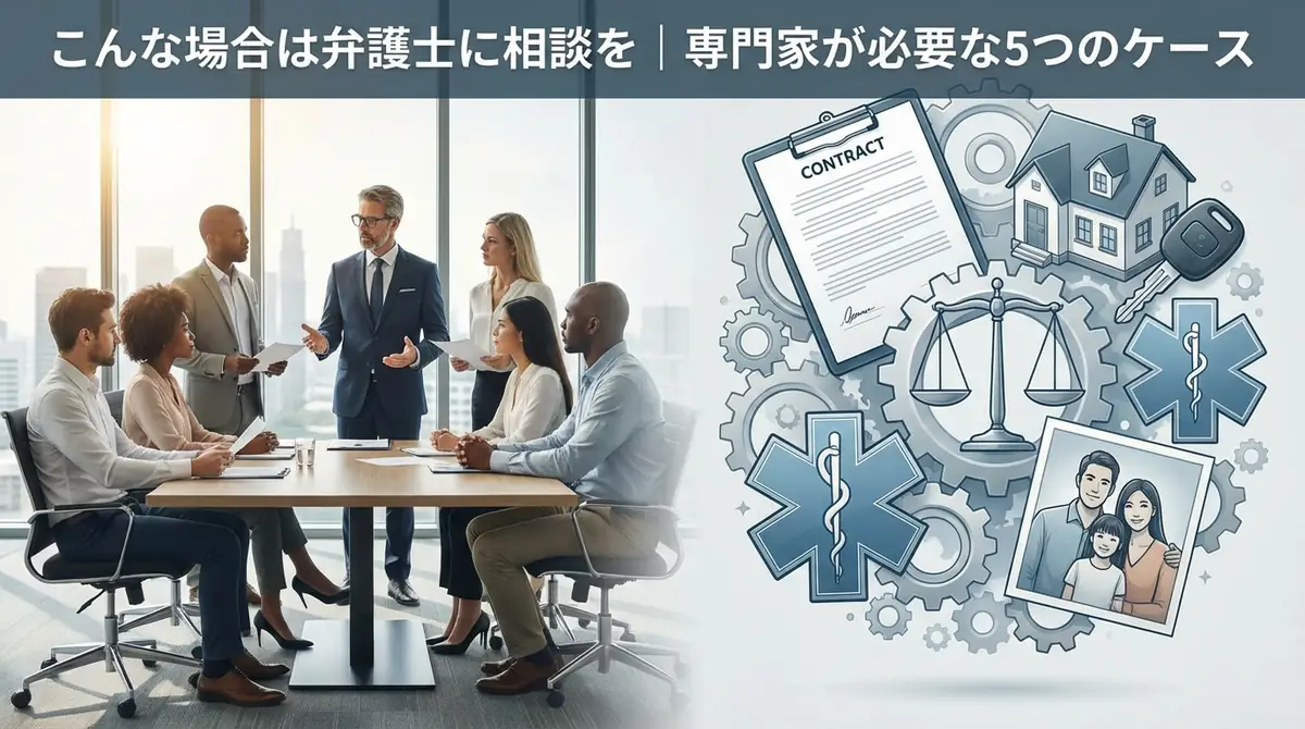 こんな場合は弁護士に相談を｜専門家が必要な5つのケース