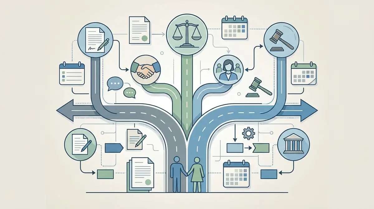 【図解】離婚の種類と手続きの全体像
