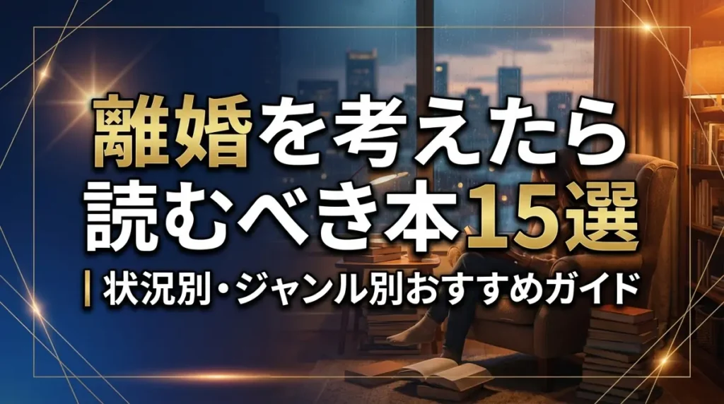 離婚を考えたら読むべき本15選｜状況別・ジャンル別おすすめガイド