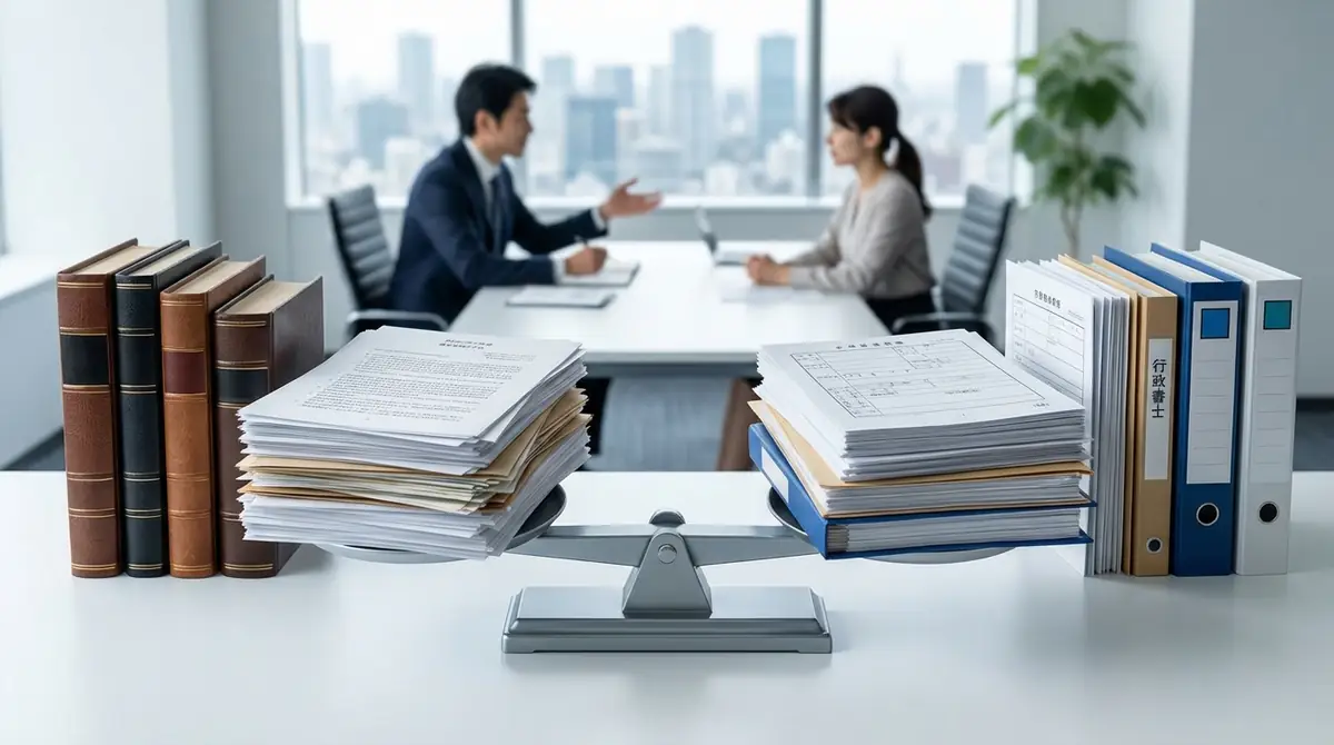 専門家への相談が必要なケース｜弁護士・行政書士の使い分け