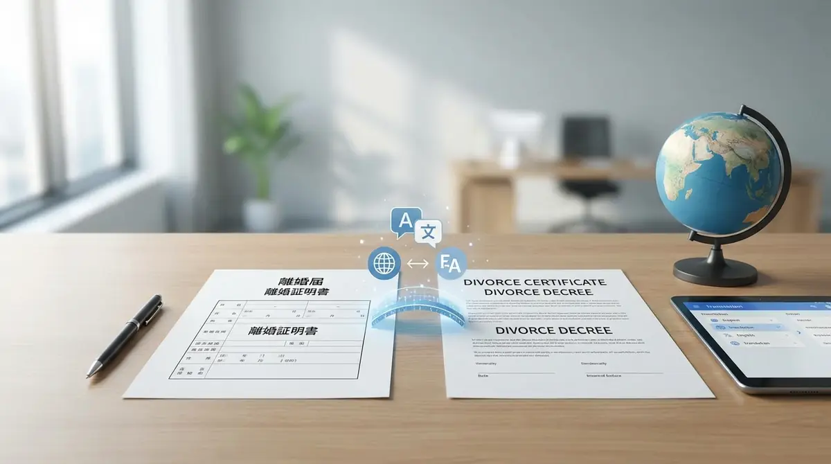 離婚届・離婚証明書の英語表現と英訳のポイント