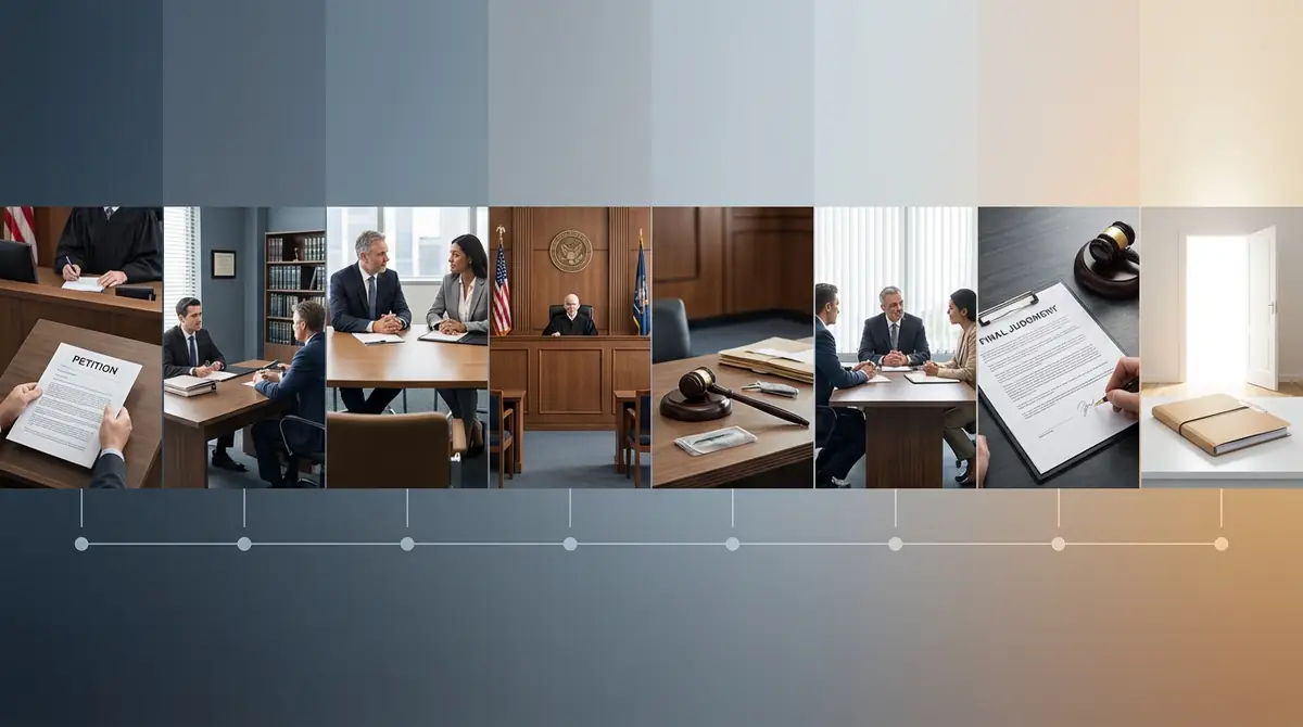 離婚裁判の流れ｜訴状提出から判決確定まで8ステップ