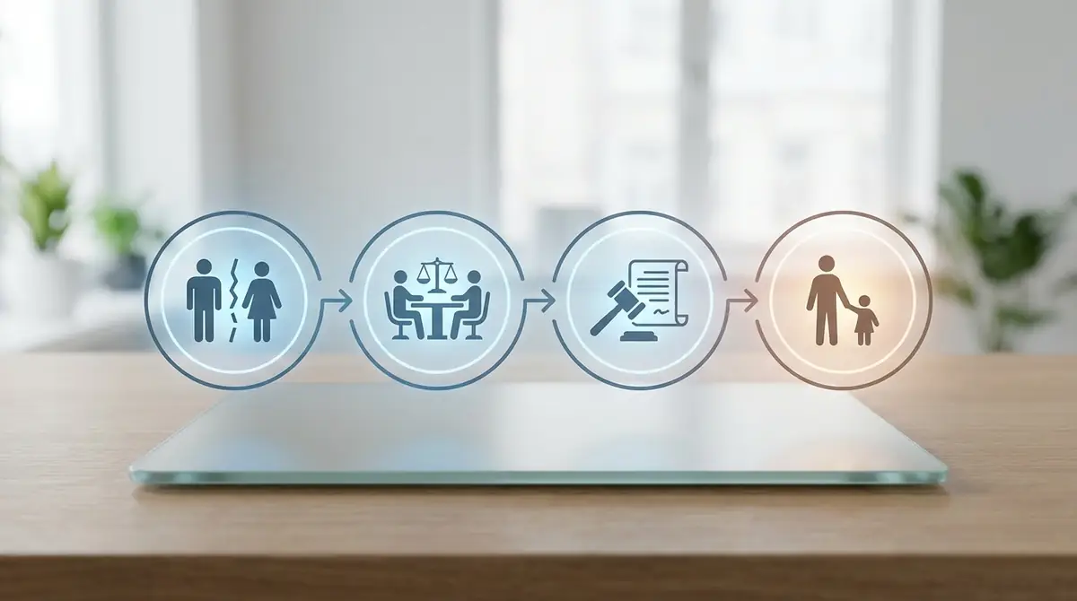 離婚で親権者が決まるまでの流れ【4ステップ】