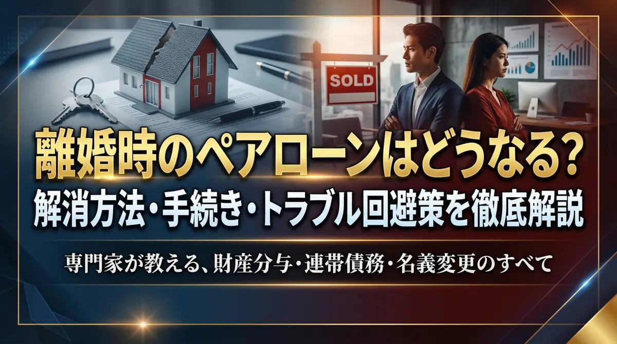 離婚時のペアローンはどうなる？解消方法・手続き・トラブル回避策を徹底解説