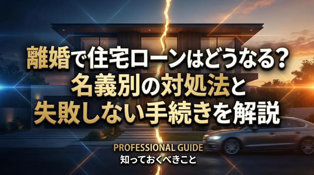 離婚で住宅ローンはどうなる？名義別の対処法と失敗しない手続きを解説