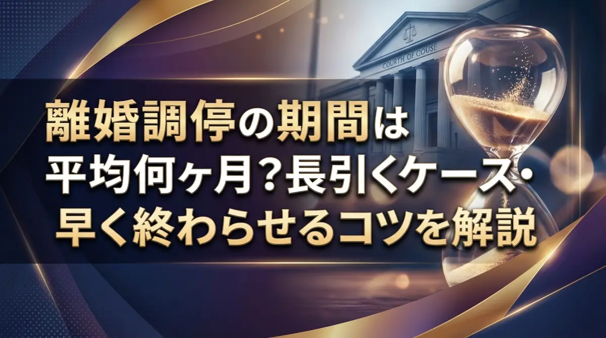 離婚調停の期間は平均何ヶ月?長引くケース・早く終わらせるコツを解説