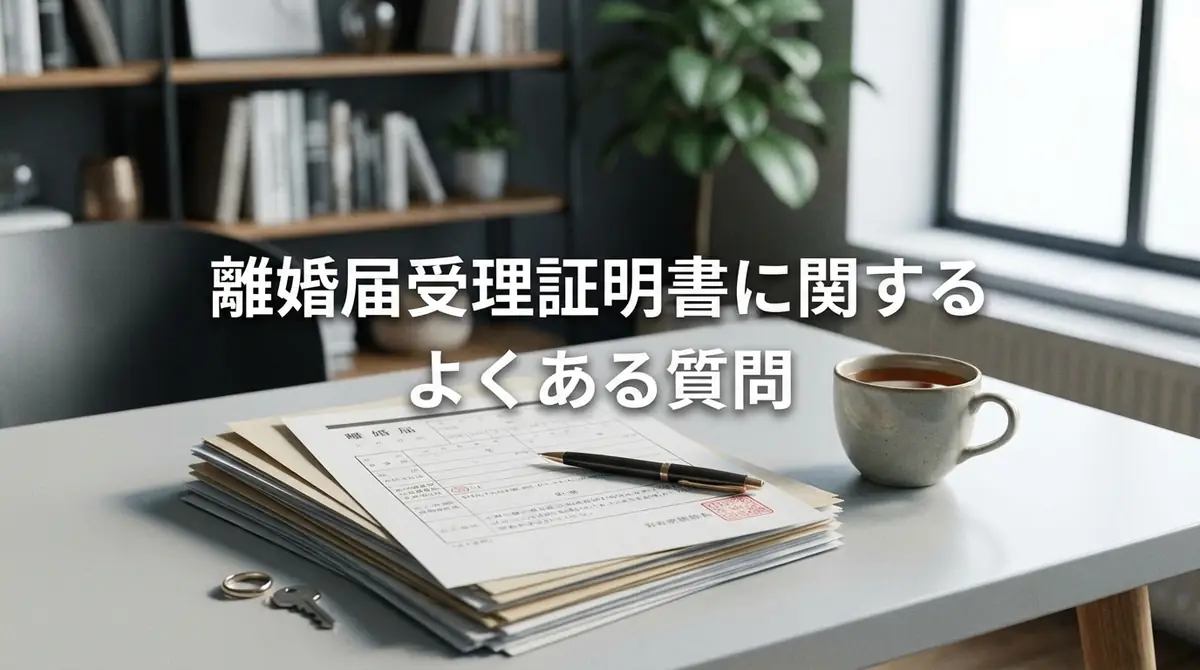 離婚届受理証明書に関するよくある質問