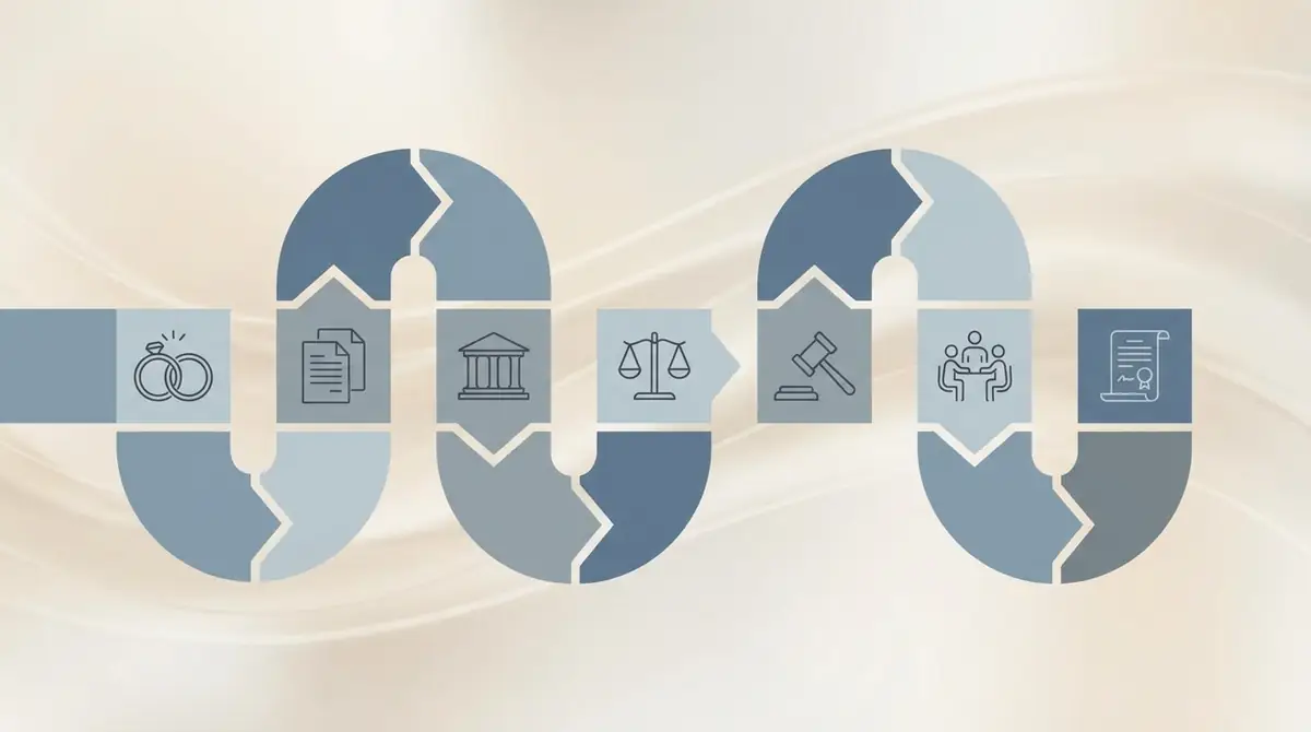 【図解】離婚裁判の流れを7ステップで完全解説