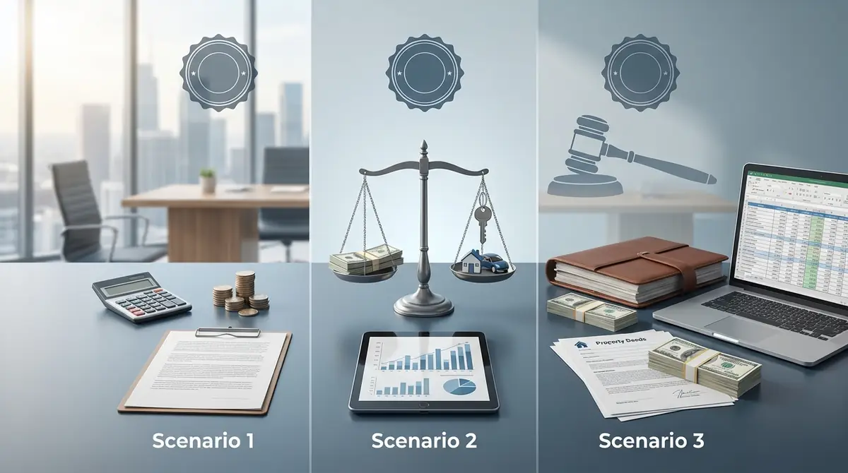 【具体例】離婚公正証書の費用シミュレーション3パターン