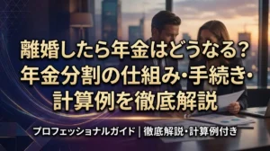 離婚したら年金はどうなる？年金分割の仕組み・手続き・計算例を徹底解説