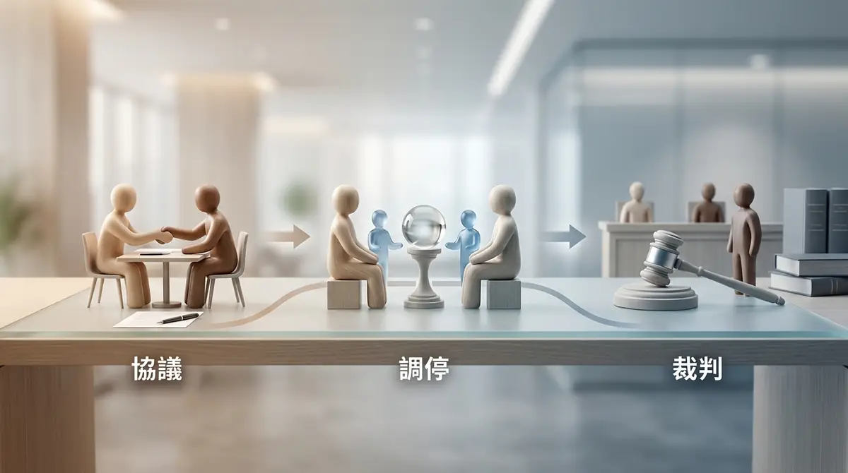 離婚の手続きは3種類｜協議・調停・裁判の違いと流れを図解